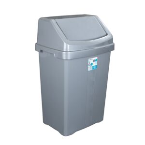 Casa 50L Swing Bin Silver