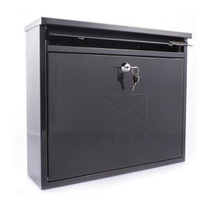 STERLING ELEGANCE POST BOX BLACK