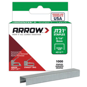 JT21 ARROW 5/16 8MM STAPLES