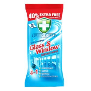 Green Shield Glass amp; Window Wipes 70pk