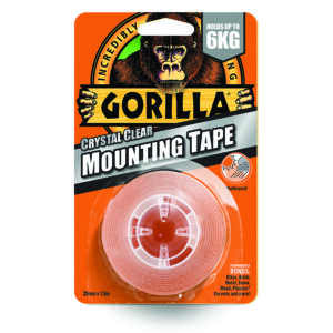 1.5M CLEAR GORILLA HEAVY DUTY MOUNTING TAPE