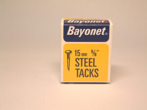 50g BOX PK OF 15MM BLUES STEEL TACKS TA