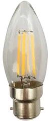 LED FILAMENT CANDLE BULB BC 4W=40W 2PK