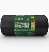 EBC 240L WHEELIE BIN LINER X5  5