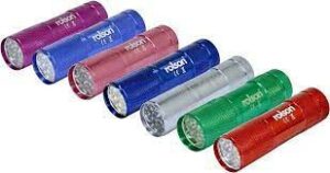 ROLSON MULTI COLOURED 9 LED TORCH