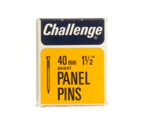 Challenge Bright Steel Panel Pins 40mm 40g