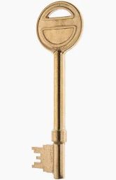 BRASS MORTICE KEY