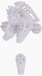 40MM PLASTIC HARD WALL PICTURE HOOKS (Pac