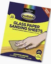 GLASS PAPER 9″x11″ ASSORTED (PACK OF 10)