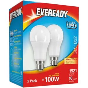 LED GLS 1521 Lumen B22 Warm White x 2