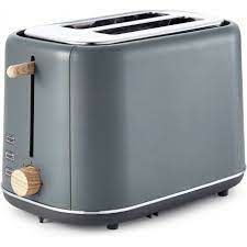 Scandi Toaster Grey  Wood 2 Slice T10027G