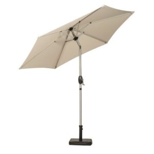 AMIR CRANKED PARASOL ASSORTED COLOURS 2.5M IVORY