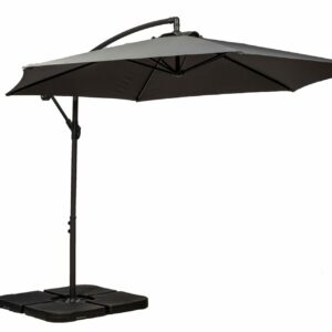 Weatherproof Parasol Cantilever Grey 3m 735327