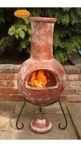 COLIMA LGE MEXICAN CHIMNEA IN RED