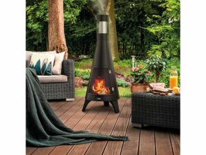 Stealth Fire Pit + Chimney Black