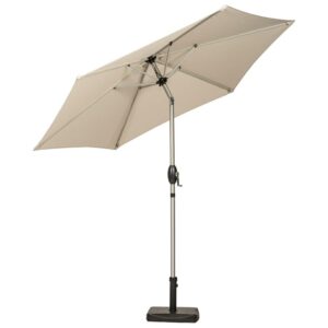 Weatherproof Parasol + Crank  Tilt Paint Ivory 2.5m 735311