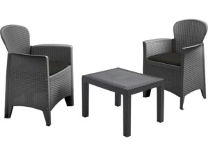 Akita Garden Set – 2 x Chairs + 1 x Coffee Table 042280180