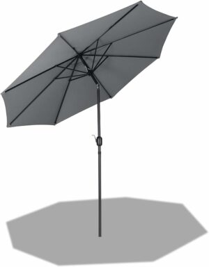 Weatherproof Parasol + Crank  Tilt Paint Grey 3m 735304