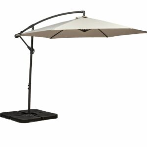 Weatherproof Parasol Cantilever Ivory 3m 735328