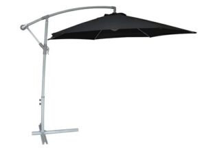 Aluminium Parasol Cantilever Black 3m