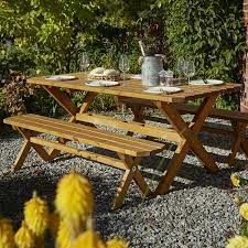 WELBURN TABLE AND BENCH SET