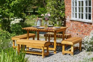 COXWALD TABLE AND BENCH SET