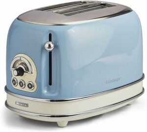 AIRETE VINTAGE 2 SLICE TOASTER BLUE