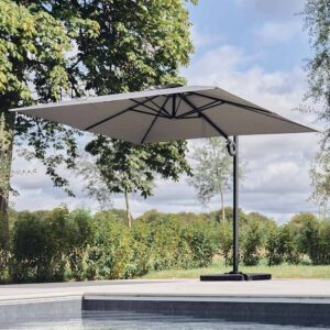 Aluminium Cantilever Parasol 3m Grey